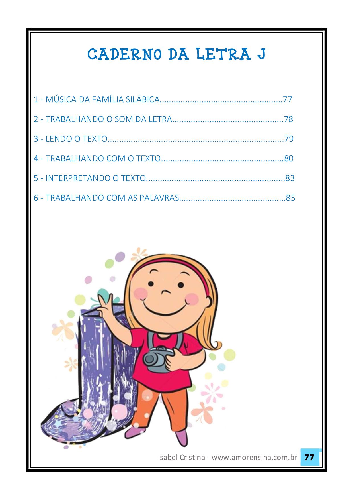 ALFABETIZAÇÃO - Apostila método fônico - II pdf - Escola em Casa