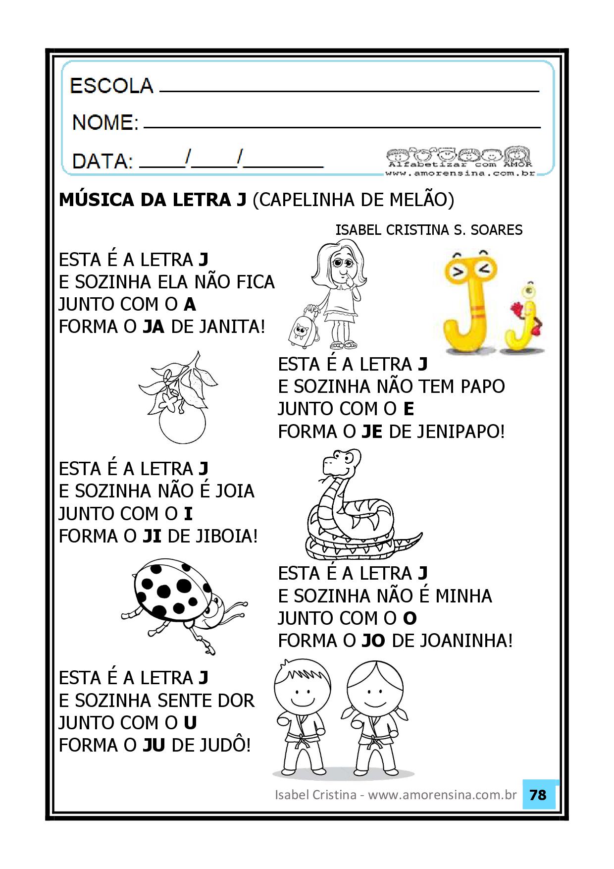 ALFABETIZAÇÃO - Apostila método fônico - II pdf - Escola em Casa