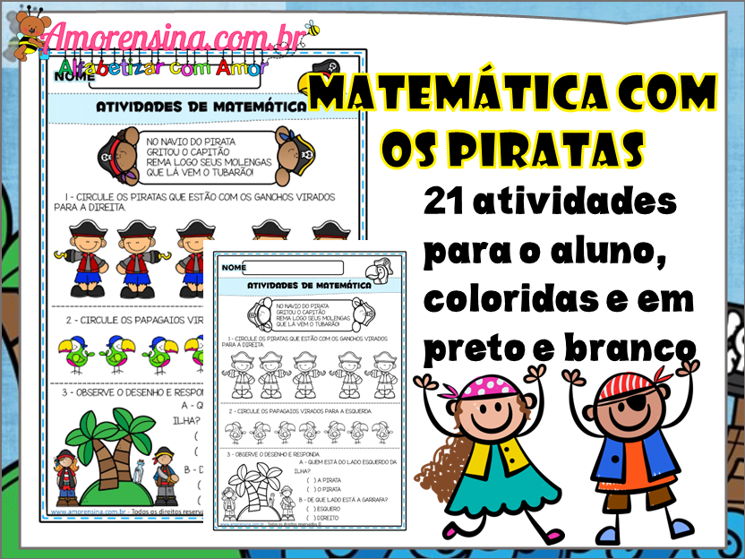 Segunda parte - Apostila de Atividades de matemática para 1° Ano +