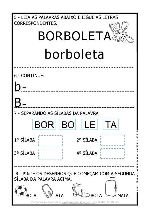 UMA QUADRINHA PARA CADA LETRA – UMA FORMA GOSTOSA DE APRENDER! – ALFABETIZAÇÃO - Image 5