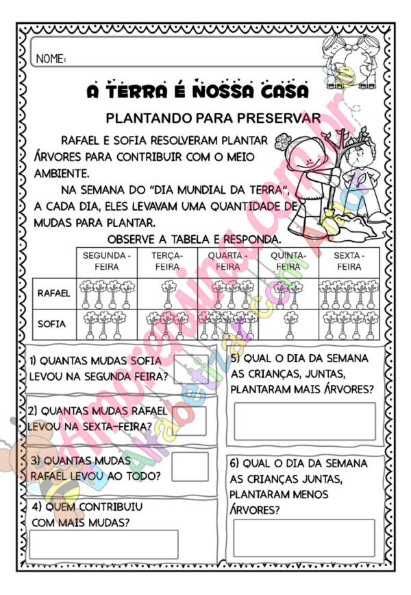 APOSTILA REFORMULADA COM ATIVIDADES SOBRE A TERRA E MEIO AMBIENTE - 1º/2º ANO - Image 7