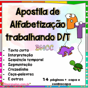 Apostila de Alfabetização – Trabalhando as Letras D e T