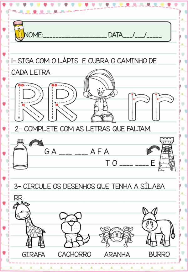 Apostila de Atividades com Sílabas Complexas - Imagem 2