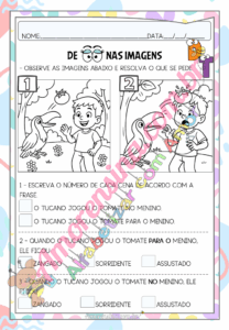 Apostila de Alfabetização – Trabalhando as Letras D e T